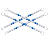 Asta telescopica for barricata a cono stradale 3,9-6,5FT for la sicurezza e il controllo del traffico, 4 pezzi(Blue-white)
