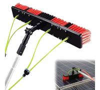 Asta telescopica per la Pulizia delle finestre da 10 m con Spazzola ad Acqua da 55 cm - Perfetto per la Pulizia di Pannelli solari e fotovoltaici, Strumento di Pulizia Versatile per la casa