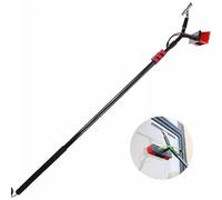 Asta telescopica per la Pulizia delle finestre, Spazzola per Lavaggio a Mano, Asta telescopica in Alluminio, Spazzola per Lavaggio a Mano con tergivetro, Kit per la Pulizia di verande/6 m/9