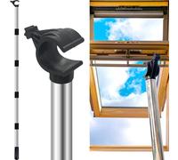 Asta telescopica per lucernario, asta di comando telescopica, in acciaio inox, per lucernari Velux GGL/GGU e tapparelle, lunghezza 1,84 m