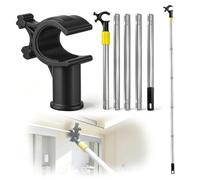 Asta telescopica per lucernario da tetto, con gancio, 138 cm, per aprifinestre, prolunga per finestre da tetto, tapparelle, veneziane e scale da soffitta, compatibile con VELUX GGL GGU