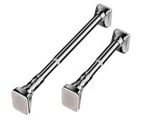 Asta Telescopica per Tende, Φ33.0 mm, Senza Trapano, Asta Appendiabiti Estensibile Bastoni per Tende per Finestra Bagno, Camera da Letto(Stainless Steel,110-190cm)