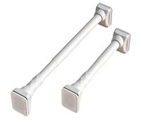 Asta Telescopica per Tende, Φ33.0 mm, Senza Trapano, Asta Appendiabiti Estensibile Bastoni per Tende per Finestra Bagno, Camera da Letto(White,50-75 cm-Φ33.0 mm)