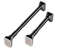 Asta Telescopica per Tende, Φ33.0 mm, Senza Trapano, Asta Appendiabiti Estensibile Bastoni per Tende per Finestra Bagno, Camera da Letto(Black,70-120 cm)