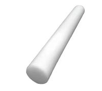 Asta Tonda In Copolimero Acetale 1 Pezzo - Barra Solida In Plastica Riutilizzabile Bianca(White,80x500mm)