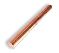 Asta tonda in rame puro, lunghezza 250 mm, asta in rame for artigianato e hobby di lavorazione dei metalli, 1 pezzo(28mm)