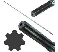 Asta trasmissione 7 Denti Ø8mm 153 cm per decespugliatore tosaerba ricambio