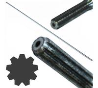 Asta trasmissione 9 Denti Ø8mm 153 cm per decespugliatore tosaerba ricambio