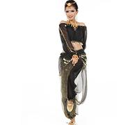 Astage Donne Danza Del Ventre Costume Active Wear A Maniche Lunghe Top Set