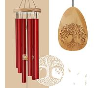 Astarin Campanelli a vento per esterni con incisione, campanelli a vento commemorativi da 30 cm, simpatia per la persona amata. Campanelli a vento esterni per la madre, campanelli a vento rossi