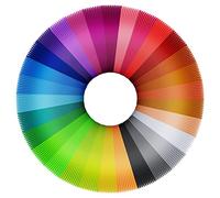 ASTARON 3D Penna Filamento Ricariche PLA 30 Colori Casuali, 16.4 Ft Per Colore Totale 492 Ft Stampante 3D Filamento 1.75mm PLA 3D Penna Ricariche Set Regali di Natale