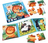 ASTARON puzzle magnetico per bambini, 9-12-16 pezzi animali della foresta puzzle per bambini da 3 anni, giocattoli da viaggio per bambini in macchina aereo, regali di compleanno per bambini