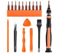 ASTARON Set di cacciaviti 17 in 1 per MacBook, Kit di strumenti di riparazione con T3 T4 T5 T6 T8 P2 P5 PH000 Ph00 Y00 Punta Torx magnetica e strumento di apertura per laptop, Xbox, PS4