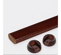 Astas appendiabitis ovale in legno resistente, asta appendiabiti con supporti terminali, tubo appendiabiti tagliato su misura. Lunghezza fino a 120 cm (47 pollici)(700mm)