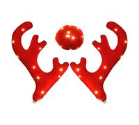 Astas Auto - Set di corna per decorazione natalizia esterna per auto, kit di costume da renna per veicoli, decorazione di finestre per furgoni e SUV per le vacanze | Costume