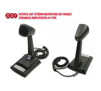 Astatic 302-AST878DM CB Microfono da Scrivania, Nero, Ausiliario