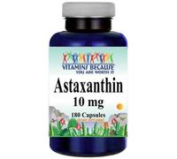 Astaxantina 10mg 180 Capsule (Da Haematococcus Pluvialis) Di Vitamins Because