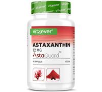 Astaxantina 12 mg AstaGuard® 90 Capsule Vegane Alto Dosaggio Scorta per 6 Mesi