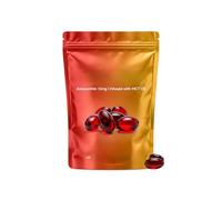 Astaxantina 12 mg| con olio MCT |Fonte di microalghe fresche | Supporti per occhi e pelle| Non OGM, senza glutine (60 conteggi),1Pcs
