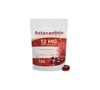 Astaxantina 12 mg| Fonte di microalghe fresche | con olio MCT | Supporti per l'immunità e la pelle| Non OGM, senza glutine（120 conteggi）,1Pcs