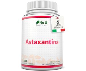 Astaxantina 12mg Alta Potenza - 180 Softgel - 6 Mesi