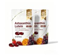 Astaxantina 24 mg e luteina 40 mg - Supporto per occhi e antiossidanti | Miscela di 14 ingredienti con zeaxantina, licopene e semi d'uva. Supporta la chiarezza visiva e il comfort quotidiano