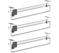 Aste Appendiabiti Estensibili Per Armadi, Aste Appendiabiti Estraibili, Facile Accesso, Elevata Capacità Di Carico, Per Camere Da Letto, Corridoi, Lavanderie(3-pack,50cm/19.7in)