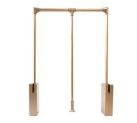 Aste appendiabiti estraibili da 900-1220 mm - for appendere vestiti, sistema di stoccaggio organizzatore for asta di sollevamento for guardaroba, maniglia ergonomica, capacità di carico di 26 libbre,