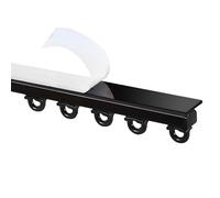 Aste autoadesive ultra sottili, in alluminio, per montaggio a parete e soffitto, perfette per camere da letto e camper, 280 cm (2 x 140 cm)