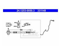 Aste Bremsschlauch Dietro Sinistra Per VW Polo Stufenheck Van Kasten/Kombi