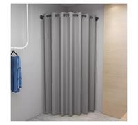 Aste curve per la privacy per spogliatoi boutique, 76-114 cm, divisorio angolare in metallo da appendere alla parete, elegante soluzione nera per negozi di abbigliamento (100 cm)