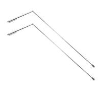 Aste da rabdomante telescopiche in acciaio inossidabile da 2 pezzi per acqua,