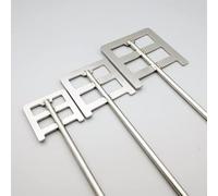 Aste di miscelazione con agitatore aereo, 1 pezzo di asta di agitazione aerea da laboratorio in acciaio inossidabile 304, larghezza foglia 40-120 mm(90x8x400mm)