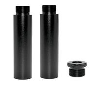 Aste di prolunga per microfono, confezione da 2 pezzi, da femmina da 5/8" a maschio da 5/8", per treppiede e supporto da scrivania, con adattatore da 3/8" a 5/8", estensione per asta per microfono per