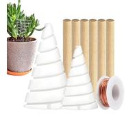 Aste di rame da giardino - Sostegni Regolabili per Elettrocoltura da 2,5 m | Antenne in rame da giardinaggio - Per invasatura, vivai, interni, casa, piante in vaso, prato, fiori e fattoria