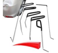 Aste di riparazione per ammaccature auto, strumenti innocui per la rimozione della grandine, kit di aste in acciaio , ganci antigraffio per rimozione ammaccature senza vernice | Attrezzatura