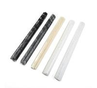 Aste di saldatura in plastica per saldatrice plastica, kit da 100 pezzi (20 x ABS beige, 20 x PP nero, 20 x PP bianco, 20 x PVC grigio, 20 x PE bianco), 200 x 5 x 2,5 mm, compatibile