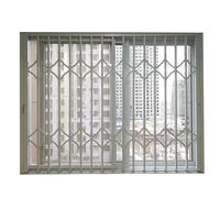 Aste di sicurezza per finestre pieghevoli: protezione in lega di alluminio richiudibile per la sicurezza della casa e degli animali domestici, impedisce il furto con finestra scorrevole (120 x 160 cm)