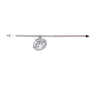 Aste estensibili in acciaio inox antiruggine per bandiera auto, base a ventosa rimovibile, per parate, cerimonie, esterni, bandiere per veicoli