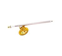 Aste estensibili in acciaio inox antiruggine per bandiera auto, base a ventosa rimovibile, per parate, cerimonie, esterni, bandiere per veicoli