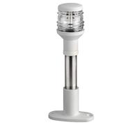 ASTA COMPACT 20 CM CON FANALE BIANCO CON ASTA IN ACCIAIO INOX