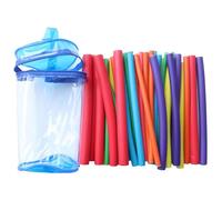 Aste flessibili,Set di bigodini Rods 42 pezzi | Twist Foam Hair Rollers Heatless Foam Hair Curls Flessibile 9 pollici No Heat Magic Curly Styling Tool per capelli corti medio lunghi