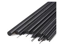 Aste in fibra di carbonio, diametro asta in fibra di carbonio 1 mm 2 mm 3 mm 4 mm 5 mm 6 mm lunghezza 500 mm per modellini di auto, modellini barche, stampanti 3D (colore: 6 mm 5 pezzi)