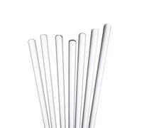 Aste in vetro trasparente alto 10 pezzi, asta acrilica, lunghezza 10-30 cm Materiale modello architettonico artigianale fai-da-te(3x200mm)
