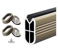 Aste per appendere il guardaroba, For appendere i vestiti, asta appendiabiti da parete resistente, lunghezza 50, 60, 70, 80, 90, 100, 110, 120, 130, 140, 150, 160 cm(Champagne Color,45cm/17.7in)
