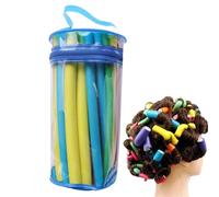 Aste per arricciare - 42 pezzi 6 per misura | Asta flessibile per capelli twist, set di bigodini, bigodini in schiuma, strumento per lo styling riccio magico senza calore | Donne e ragazze, famiglia,