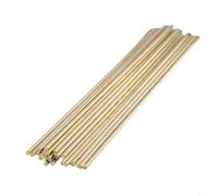 Aste per brasatura in ottone, 250 mm, 25 pezzi, per saldatura con ossiacetilene, supporto per una formazione affidabile di giunti su più metalli di base (3,0 mm)