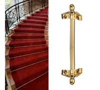 Aste Per Moquette Per Scale,Set Di 1-5-10-12-15,Materiale In Ottone,Facile Da Installare,ideale Per Musei E Teatri,Lunghezza Da 61 Cm A 127 Cm(5 pcs,122cm/48in)