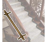 aste per moquette Staffa Di Fissaggio Per Asta Per Scale Per Passaggio Moquette, Asta Per Guida Per Scale Decorativa In Metallo Con Staffe Per Installazione Sicura Del Tappeto(Set of 12,40" (102cm))