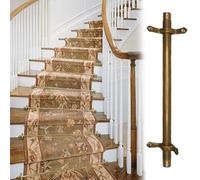 aste per moquette Stair Runners Rods for Fixed Stair Carpet, 5 10 13 15 16 Pcs Brass Carpet Runners Rod for Indoor Stairs/Hotel/Apartment, Secure Tubular Pole Decorative(13 pack,44" (112cm))